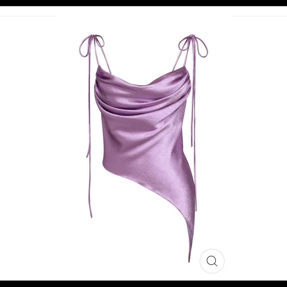 Purple satin finish top